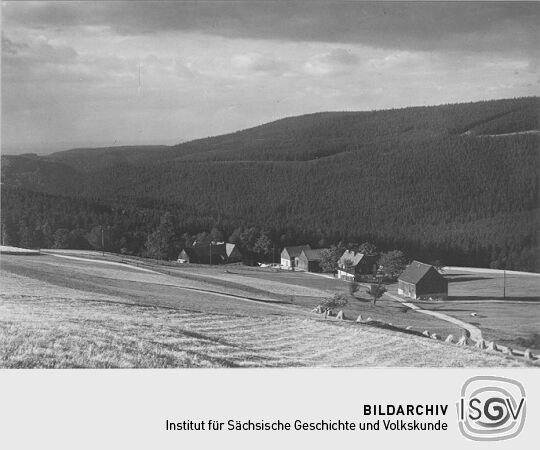 Blick auf das Unterdorf von Schellerhau