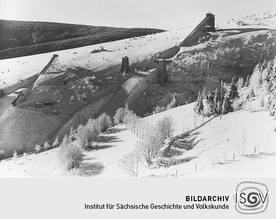 Schanzenanlage in Oberwiesenthal