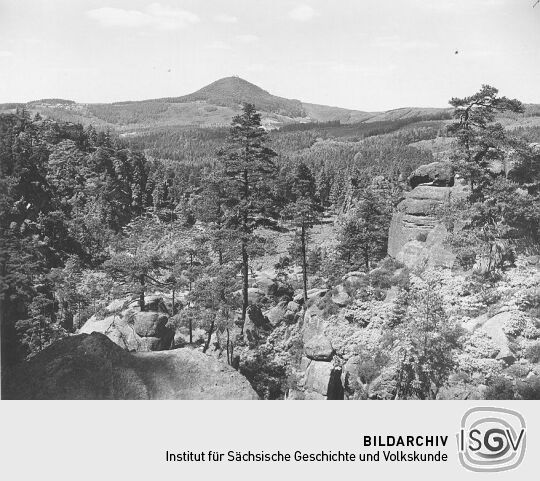 Blick über das Zittauer Gebirge bei Jonsdorf