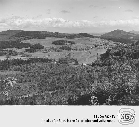 Blick über das Zittauer Gebirge