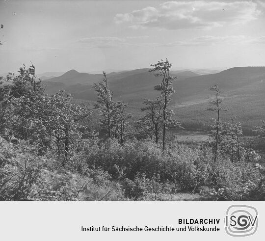Blick von der Lausche nach Tschechien