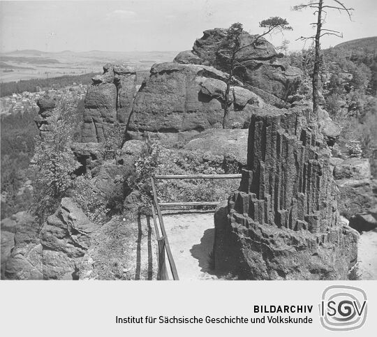 Markante Felsformation bei Jonsdorf