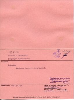 Hauptportal der Deutschen Bücherei in Leipzig