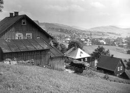 Bild: Blick nach Schwaderbach in der heutigen Tschechischen Republik