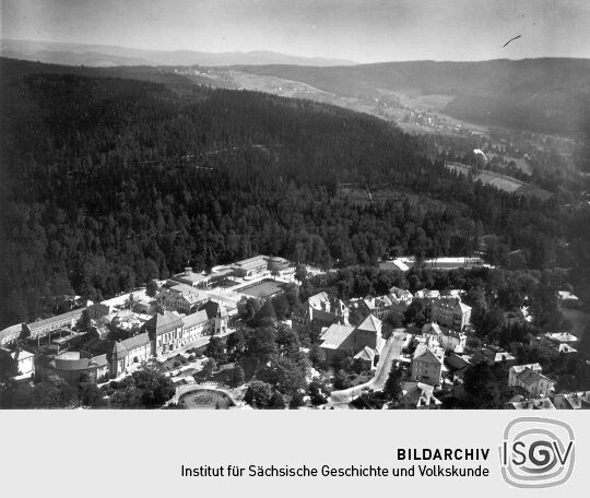 Die Kuranlagen in Bad Elster