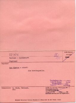 Die Moritzquelle in Bad Elster