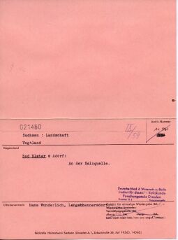 An der Salzquelle in Bad Elster