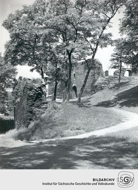 Zufahrtsweg zur Burgruine Elsterberg