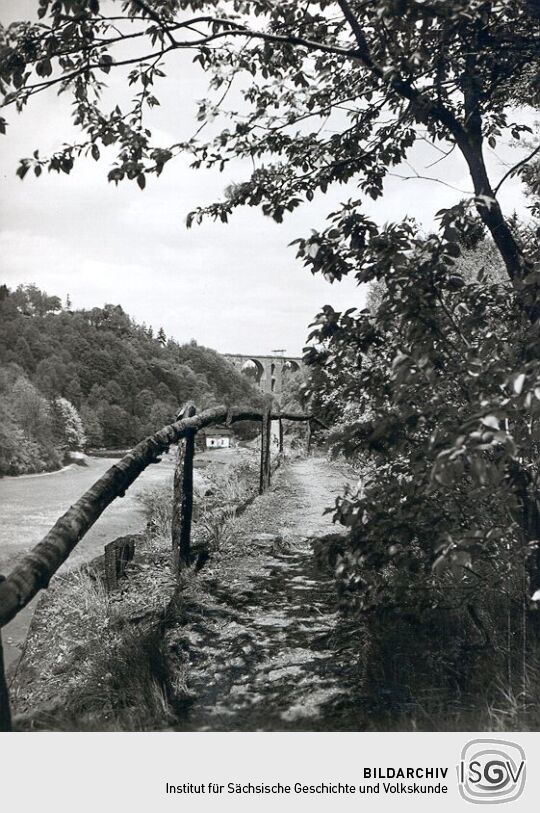 Die Elstertalbrücke bei Jocketa