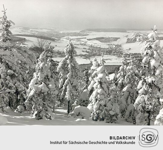 Winterliche Landschaft bei Erlbach