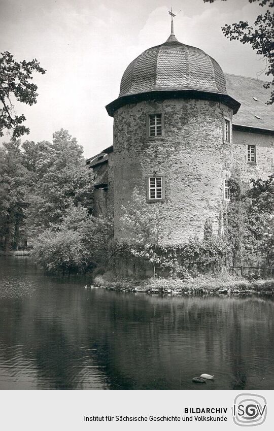 Das ehemalige Wasserschloss in Mechelgrün