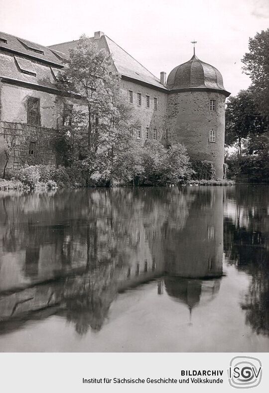 Das ehemalige Wasserschloss in Mechelgrün
