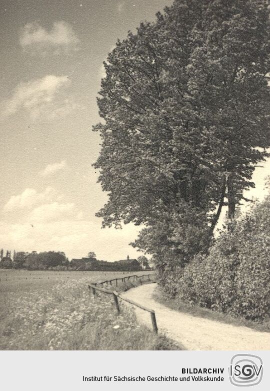 Blick zum Rittergut Reißig in Plauen
