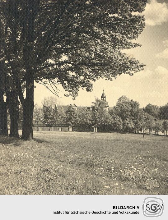 Blick zum Rittergut Röttis