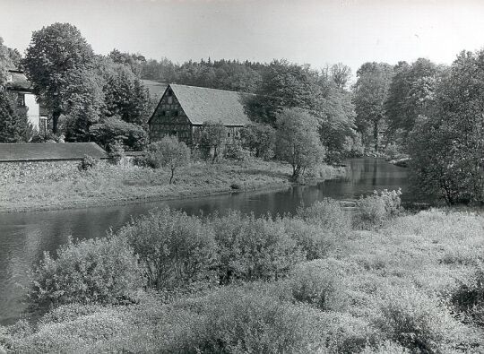 Blick auf das Rittergut Weischlitz