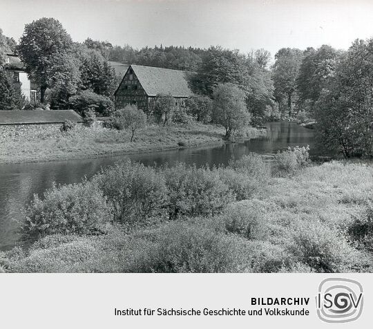 Blick auf das Rittergut Weischlitz
