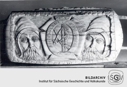 Schnupftabakdose mit Bergmanndarstellungen