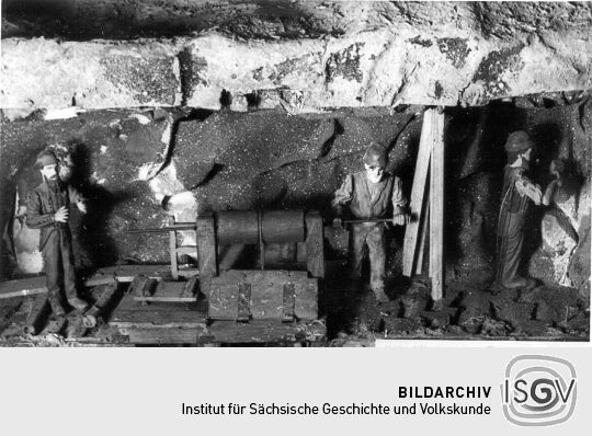 Detail aus einem Bergwerksmodell