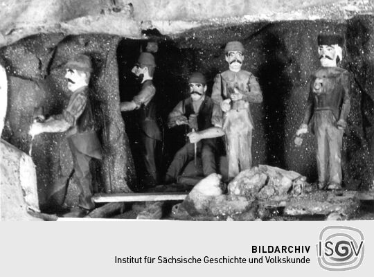 Detail aus einem Bergwerksmodell