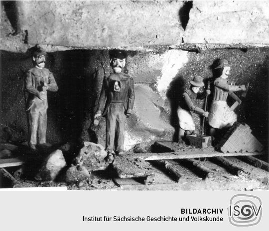 Detail aus einem Bergwerksmodell