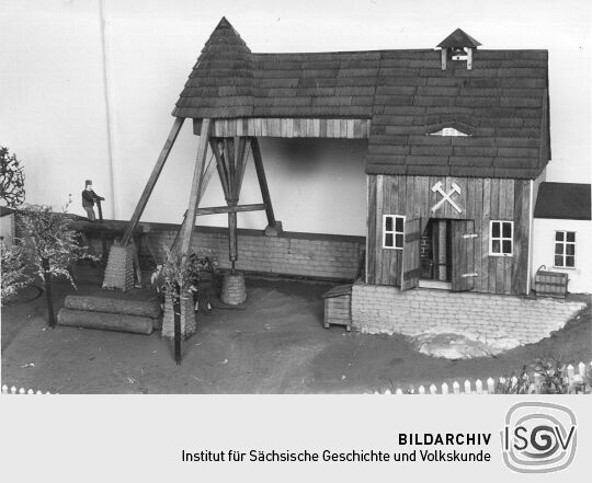 Mechanisches Modell des St. Rudolf-Schachtes in Lauter