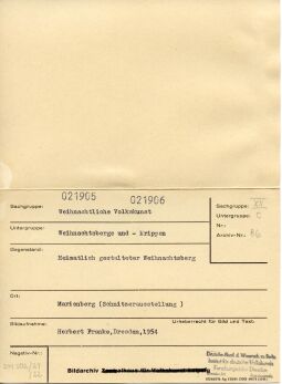 Weihnachtsberg auf der Schnitzerausstellung Marienberg