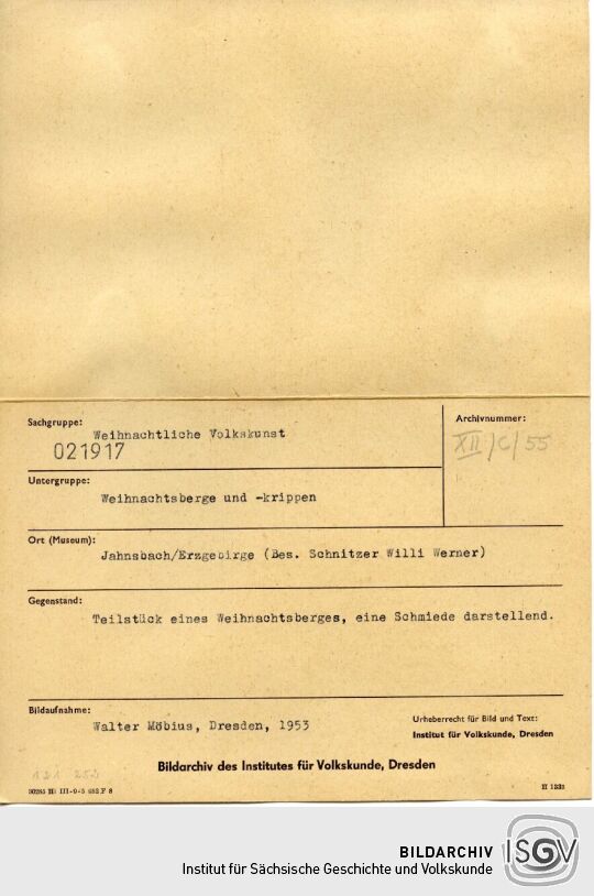 Mechanischer Weihnachtsberg mit Elektromotor