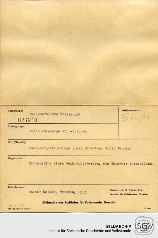 Mechanischer Weihnachtsberg mit Elektromotor