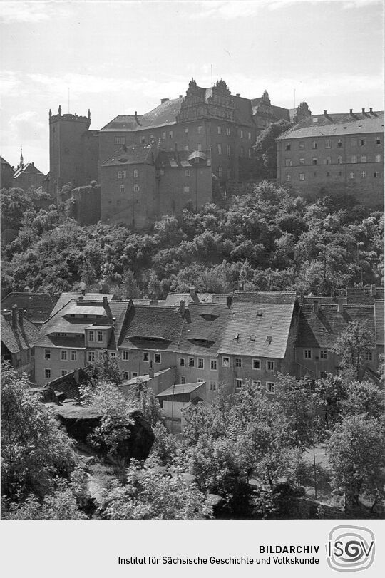 Blick auf die Ortenburg in Bautzen
