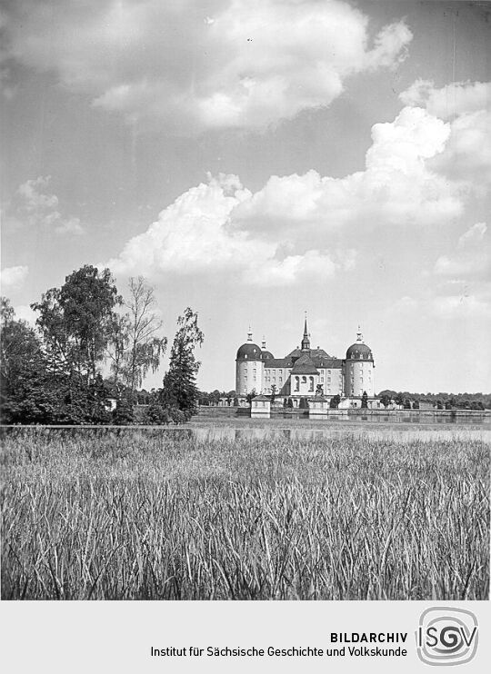 Blick auf das Jagdschloss Moritzburg