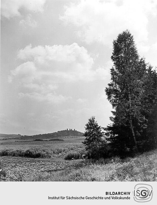 Blick nach Stolpen