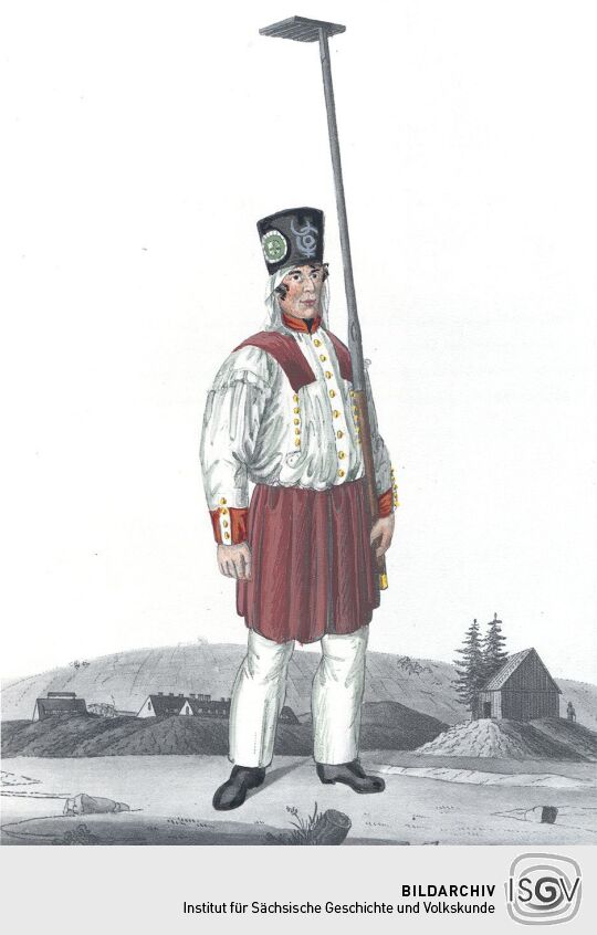Freiberger Amalgamierer in Paradekleidung