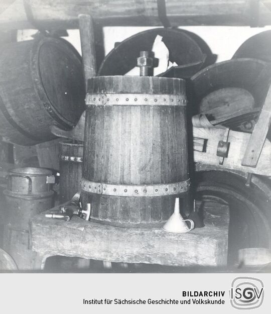 Korbpresse aus Seußlitz