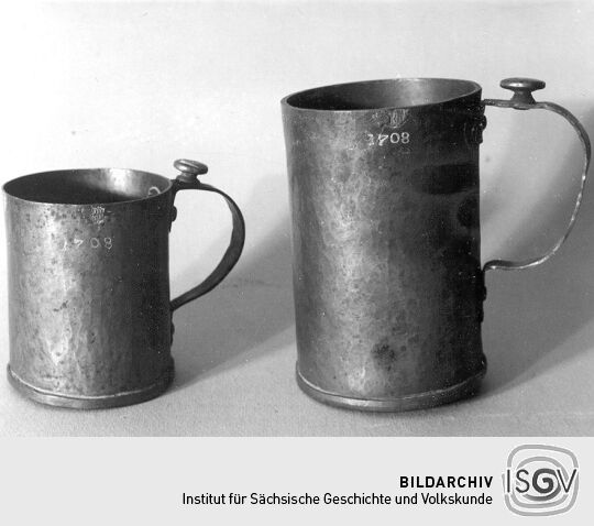 Zinnbecher aus dem Heimatmuseum Neustadt