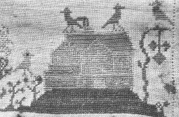 Bild: Sticktuch aus dem Heimatmuseum Sebnitz