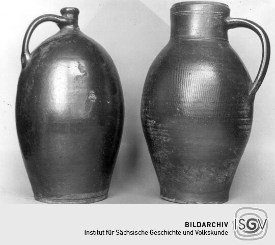 Tongefässe aus dem Heimatmuseum Sebnitz