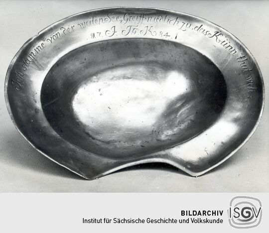 Barbierbecken aus dem Heimatmuseum Sebnitz