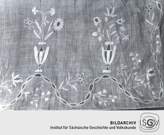 Bettübertuch aus dem Heimatmuseum Nossen