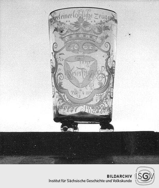 Glas aus dem Heimatmuseum Neustadt