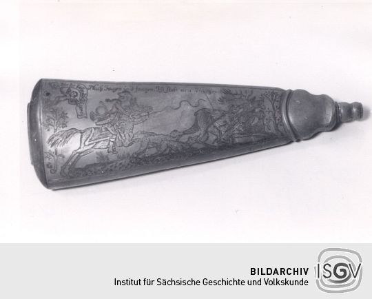 Pulverhorn aus dem Heimatmuseum Hainichen