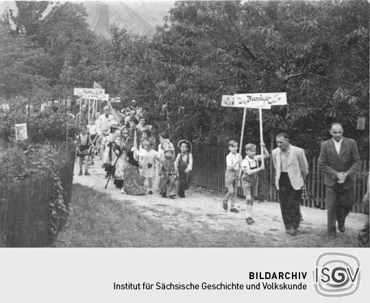 Festzug der Schrebergärtner in Schneeberg-Neustädtel