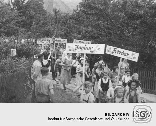 Festzug der Schrebergärtner in Schneeberg-Neustädtel
