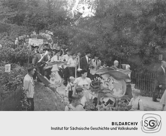 Festzug der Schrebergärtner in Schneeberg-Neustädtel