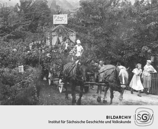 Festzug der Schrebergärtner in Schneeberg-Neustädtel