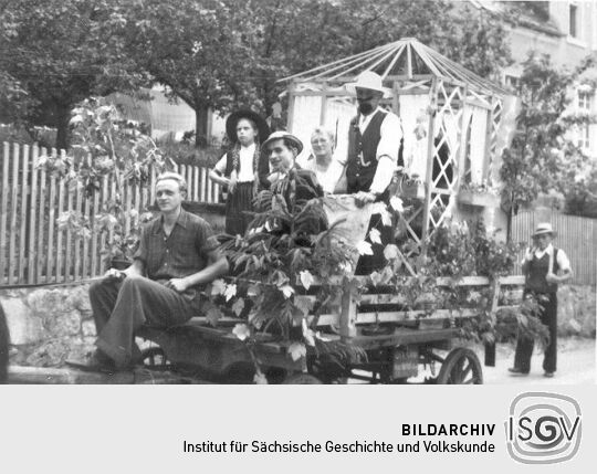 Festzug der Schrebergärtner in Schneeberg-Neustädtel