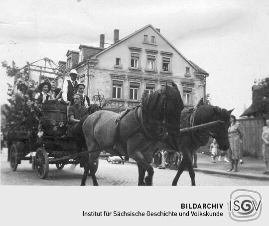 Festzug der Schrebergärtner in Schneeberg-Neustädtel