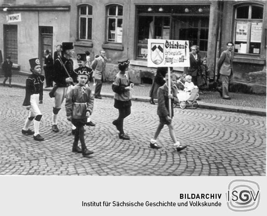 Festzug der Schrebergärtner in Schneeberg-Neustädtel