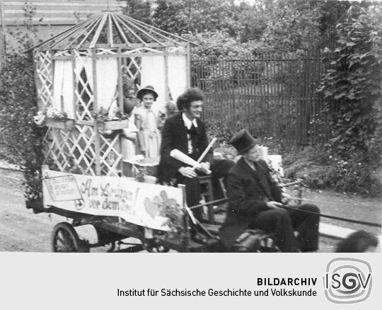 Festzug der Schrebergärtner in Schneeberg-Neustädtel