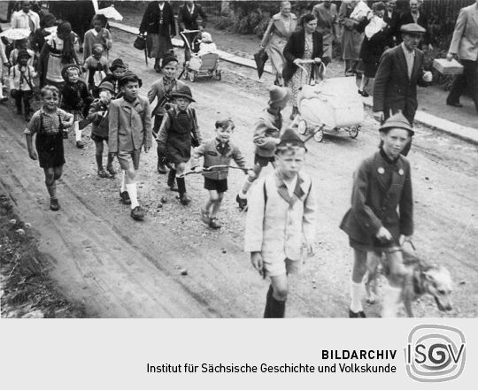 Festzug der Schrebergärtner in Schneeberg-Neustädtel