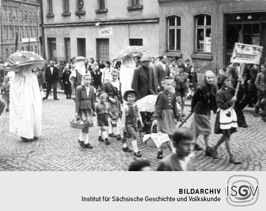 Festzug der Schrebergärtner in Schneeberg-Neustädtel